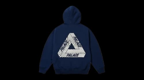 Palace Tri-Vortex Hoodie Navy