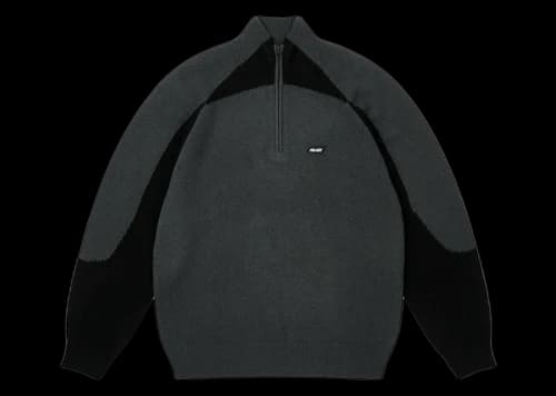 Palace Trial 1/4 Zip Knit Black