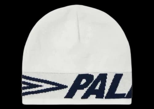Palace x Umbro Nein Cuff Beanie White