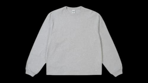 Palace Unisex L/S Tee Grey Marl
