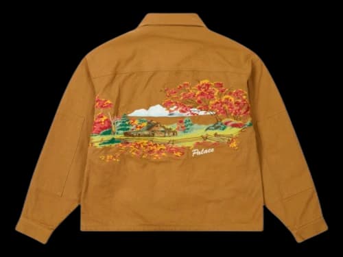 Palace Utility Fleece Jacket Brown
