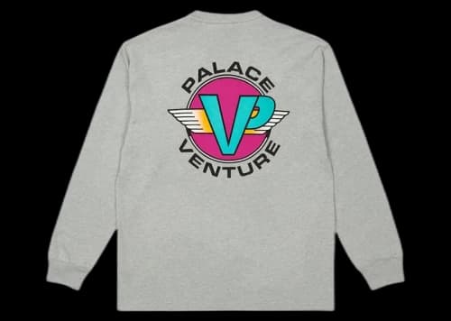 Palace Venture Longsleeve Grey Marl