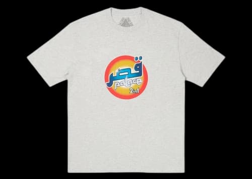 Palace Washed T-Shirt Grey Marl