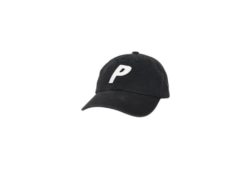 Palace Washed Twill P 6-Panel Black (SS22)