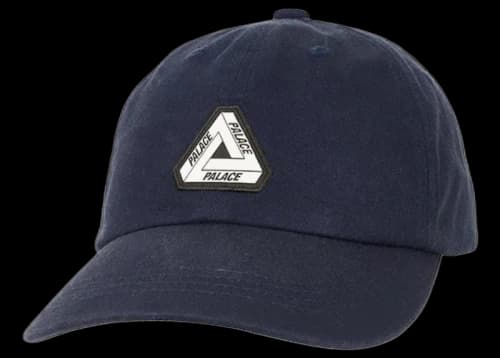 Palace Washed Twill Tri-Ferg 6-Panel Navy