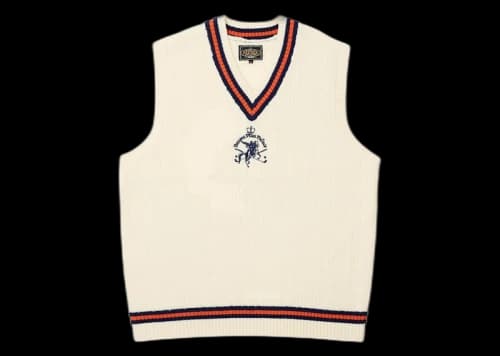 Palace x Beams Plus Cable Vest White