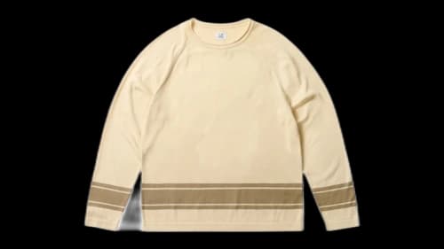 Palace x C.P. Company Cotton Sea Island Mock Neck Knit Stone