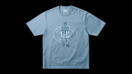 Palace x C.P. Company Mercerized Jersey 30/2 Twisted T-Shirt Blue