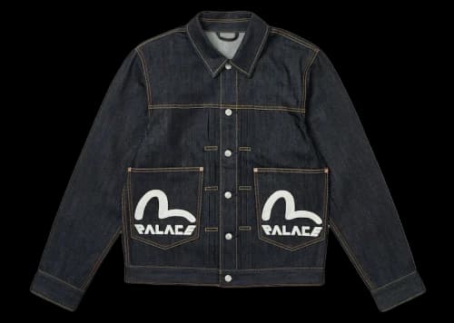 Palace x Evisu Dice Denim Jacket Raw