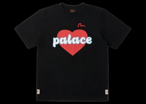 Palace x Evisu Heart T-shirt Black