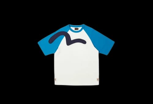 Palace x Evisu Seagull Raglan T-Shirt Off White (SS23)