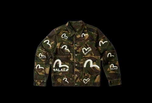 Palace x Evisu Type One Denim Jacket Camo (SS23)