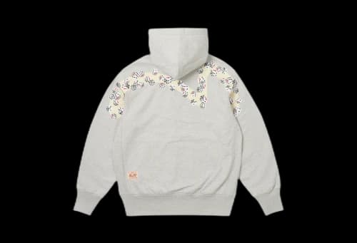 Palace x Evisu Zip Hood Grey Marl (SS24)