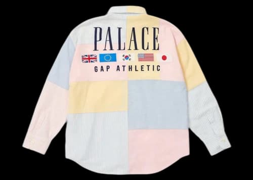 Palace x Gap Kids Shoulder Drop Oxford Shirt Multi