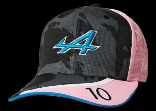 Palace x Kappa New Era For Alpine 9Fifty Curved Brim Pit Gasly Cap Night Desert Camo
