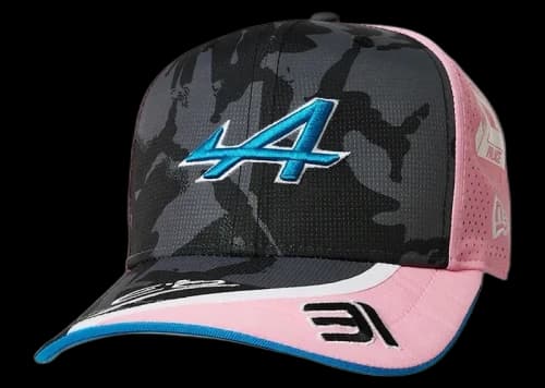 Palace x Kappa New Era For Alpine 9Fifty Curved Brim Pit Ocon Cap Night Desert Camo
