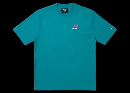 Palace x New Balance Logo T-Shirt Teal
