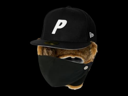 Palace x New Era Mask Dogear 59Fifty Fitted Cap Black