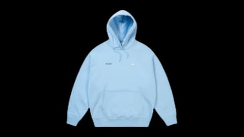Palace x Nike Font Swoosh Hoodie Sky Blue