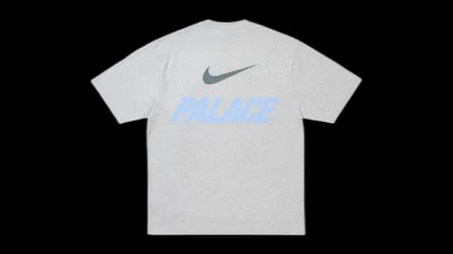 Palace x Nike Font Swoosh T-shirt Grey Marl