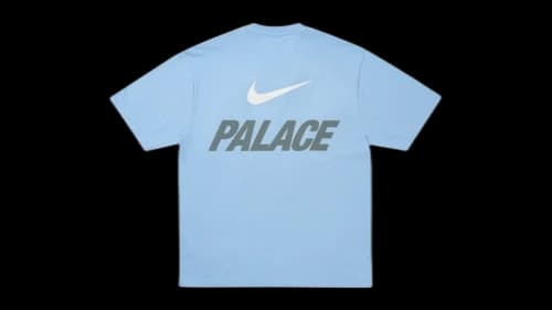 Palace x Nike Font Swoosh T-shirt Sky Blue