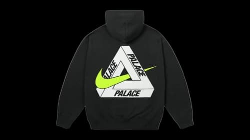 Palace x Nike Tri Swoosh Hood Black
