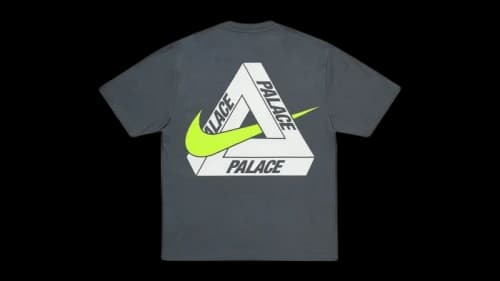 Palace x Nike Tri Swoosh T-Shirt Charcoal