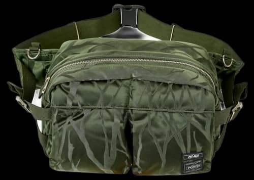Palace x Porter Waist Bag Olive/Jacquard