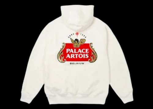 Palace x Stella Artois Hood White
