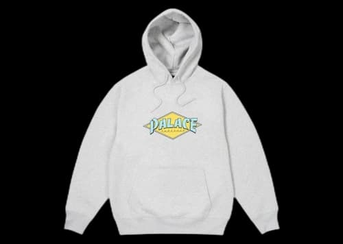 Palace x Thrasher Hood Grey Marl