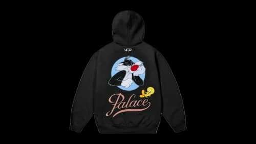Palace x UGG Looney Tunes Hoodie Black