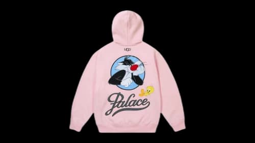 Palace x UGG Looney Tunes Hoodie Pink