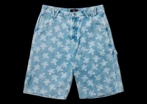 Palace x Vivienne Westwood Denim Short Orb Stone Wash