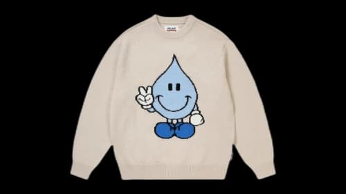Palace x World Industries Knit Off White