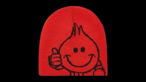 Palace x World Industries Reverso Nein Cuff Beanie Red/Black