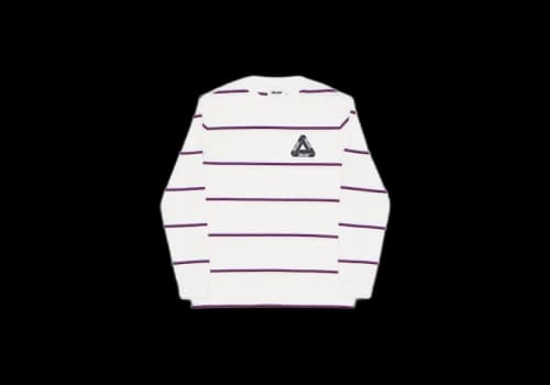 Palace Yachty Longsleeve White/Purple/Black