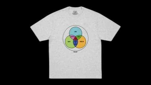 Palace Zen Diagram T-Shirt Grey Marl