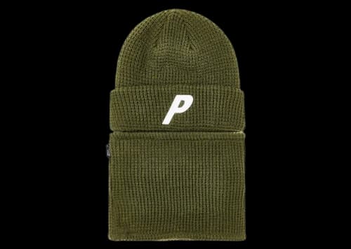 Palace Zip Off Facewarmer P Beanie The Deep Green