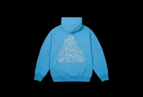 Palace Zodiac Tri-Ferg Hood 'Ocean Blue' (SS25)
