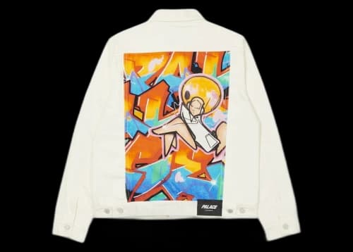 Palace Zomby Denim Jacket White