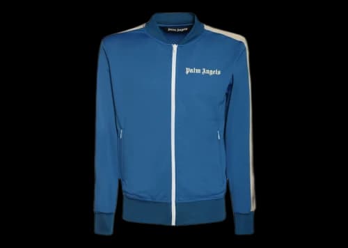 Palm Angels Techno Jersey Track Jacket Blue/Off-White