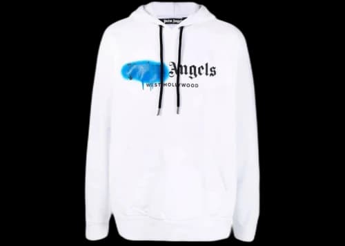 Palm Angels West Hollywood Sprayed Logo Sweatshirt White
