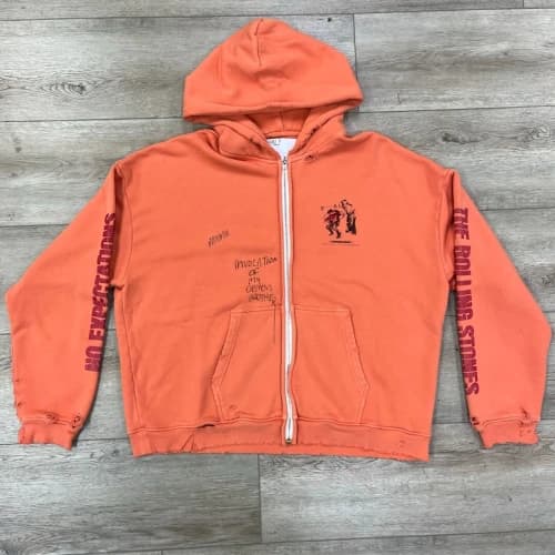 PALY x The Rolling Stones No Exceptions Zip-Up Hoodie Orange