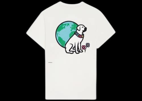 Pangaia x Victor Victor Sitting Dog T-Shirt Off White