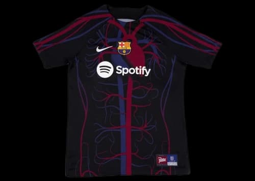 Patta x Barcelona FC Culers del Món Kids Pre-Match Jersey Black/White