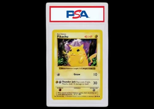 Pikachu 1999 Pokémon TCG Yellow Cheeks Shadowless #58 (PSA or BGS Graded)