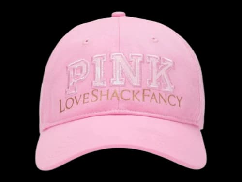 PINK x LoveShackFancy Pink Baseball Hat Pink Lollipop