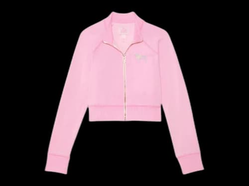 PINK x LoveShackFancy Reissued Full-Zip Sweatshirt Pink Lollipop