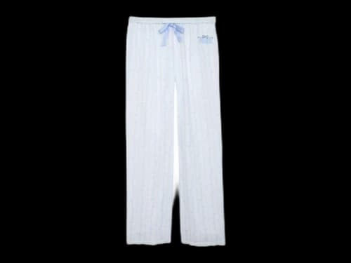 PINK x LoveShackFancy Silky Sleep Pants Logo Mania Blue