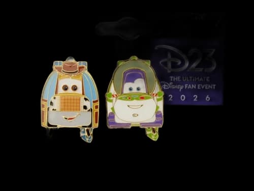 Pixar D23 Exclusive Toy Car Story 2-Pack Pin Set